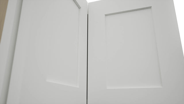 Fabuwood Galaxy Frost WPC2415 Wall Corner Pie Cabinet, Detail View