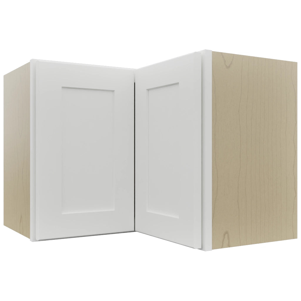 Fabuwood Galaxy Frost WPC2418 Wall Corner Pie Cabinet, Front View