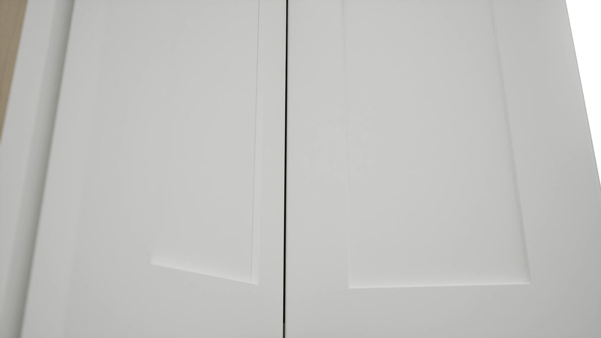 Fabuwood Galaxy Frost WPC2418 Wall Corner Pie Cabinet, Detail View