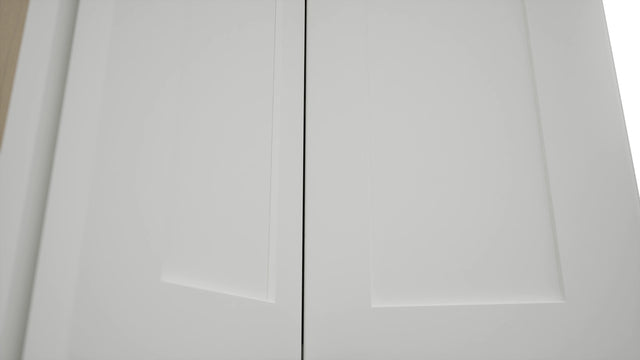 Fabuwood Galaxy Frost WPC2442 Wall Corner Pie Cabinet, Detail View