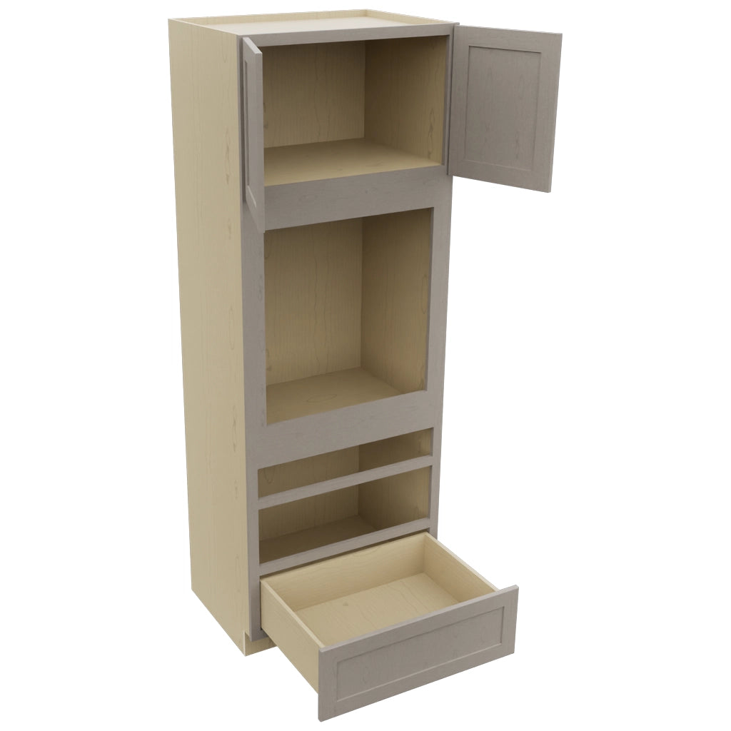 Fabuwood Galaxy Horizon OC3393D Tall Oven Cabinet Double, Open View