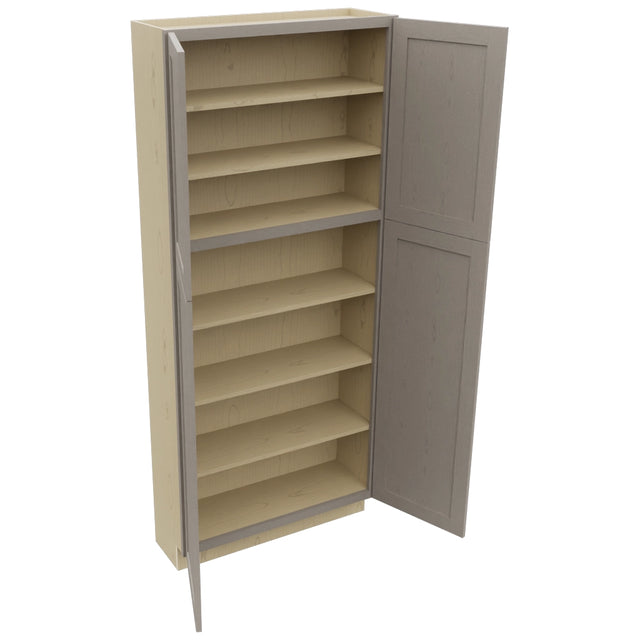 Fabuwood Galaxy Horizon TP361284 Tall Pantry Cabinet, Open View