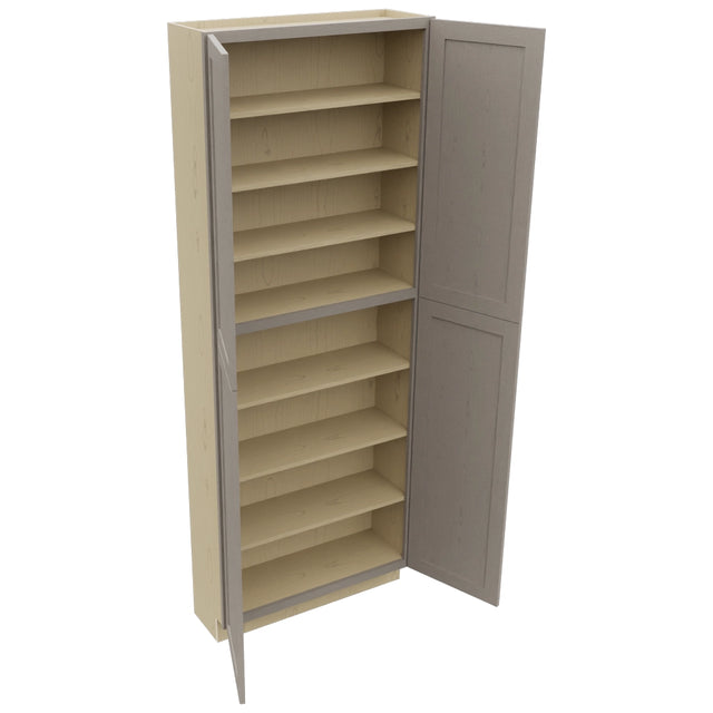 Fabuwood Galaxy Horizon TP361296 Tall Pantry Cabinet, Open View