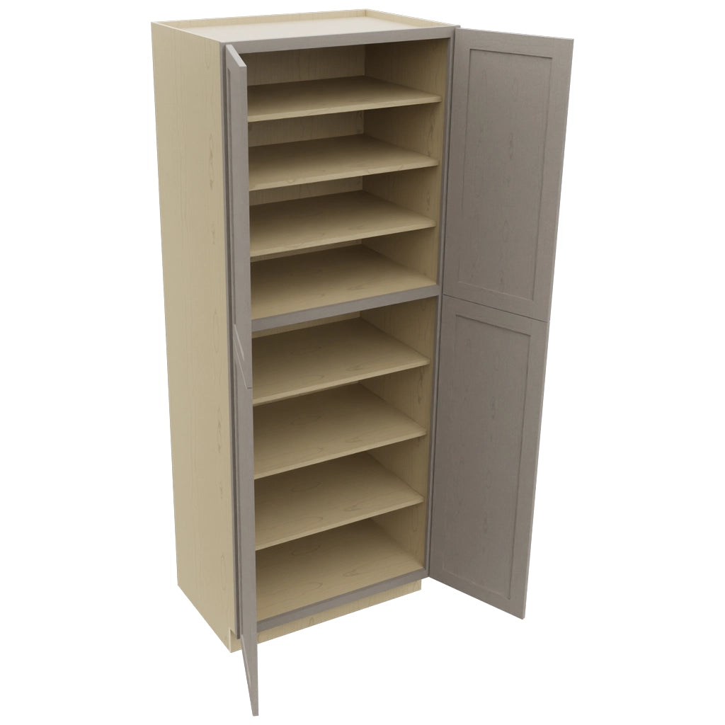 Fabuwood Galaxy Horizon TP362493 Tall Pantry Cabinet, Open View