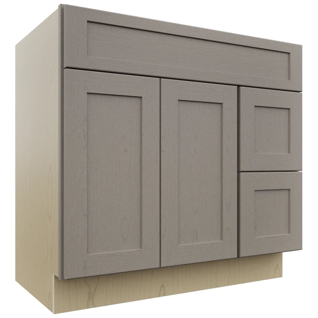 Fabuwood Galaxy Horizon VSD48 Vanity Combo Cabinet, Front View