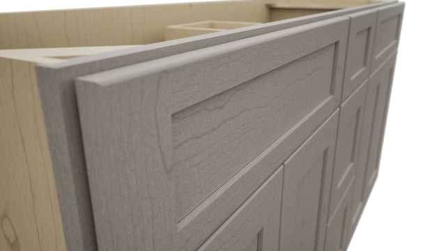 Fabuwood Galaxy Horizon VSD60DOUBLE Vanity Combo Cabinet, Detail View