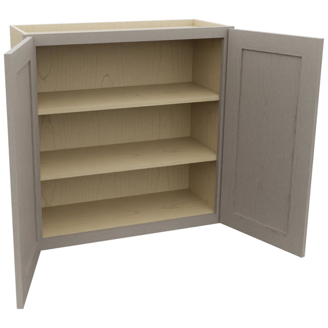 Fabuwood Galaxy Horizon W3030 Wall Standard Cabinet, Open View