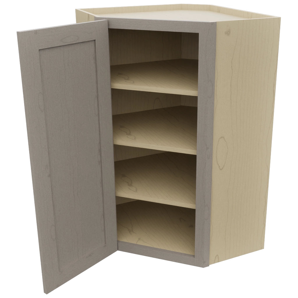 Fabuwood Galaxy Horizon WDC2439 Wall Corner Diagonal Cabinet, Open View
