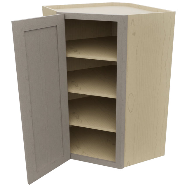 Fabuwood Galaxy Horizon WDC2742 Wall Corner Diagonal Cabinet, Open View