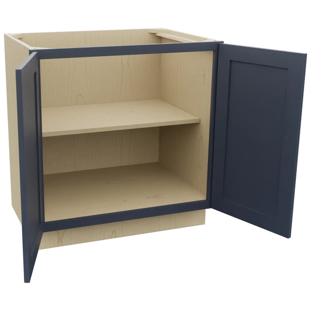 Fabuwood Galaxy Indigo B33FD Base Full Door Cabinet, Open View