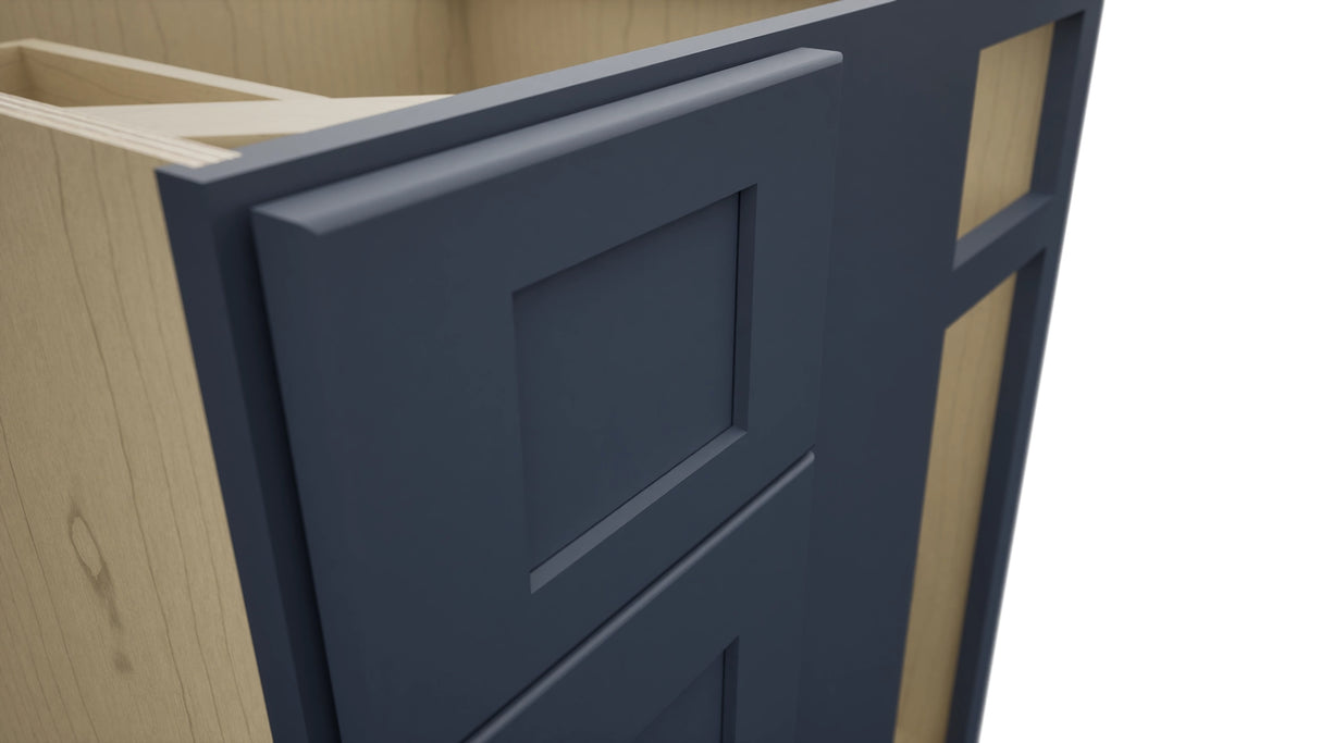 Fabuwood Galaxy Indigo BLB36/39 Base Corner Blind Cabinet, Detail View