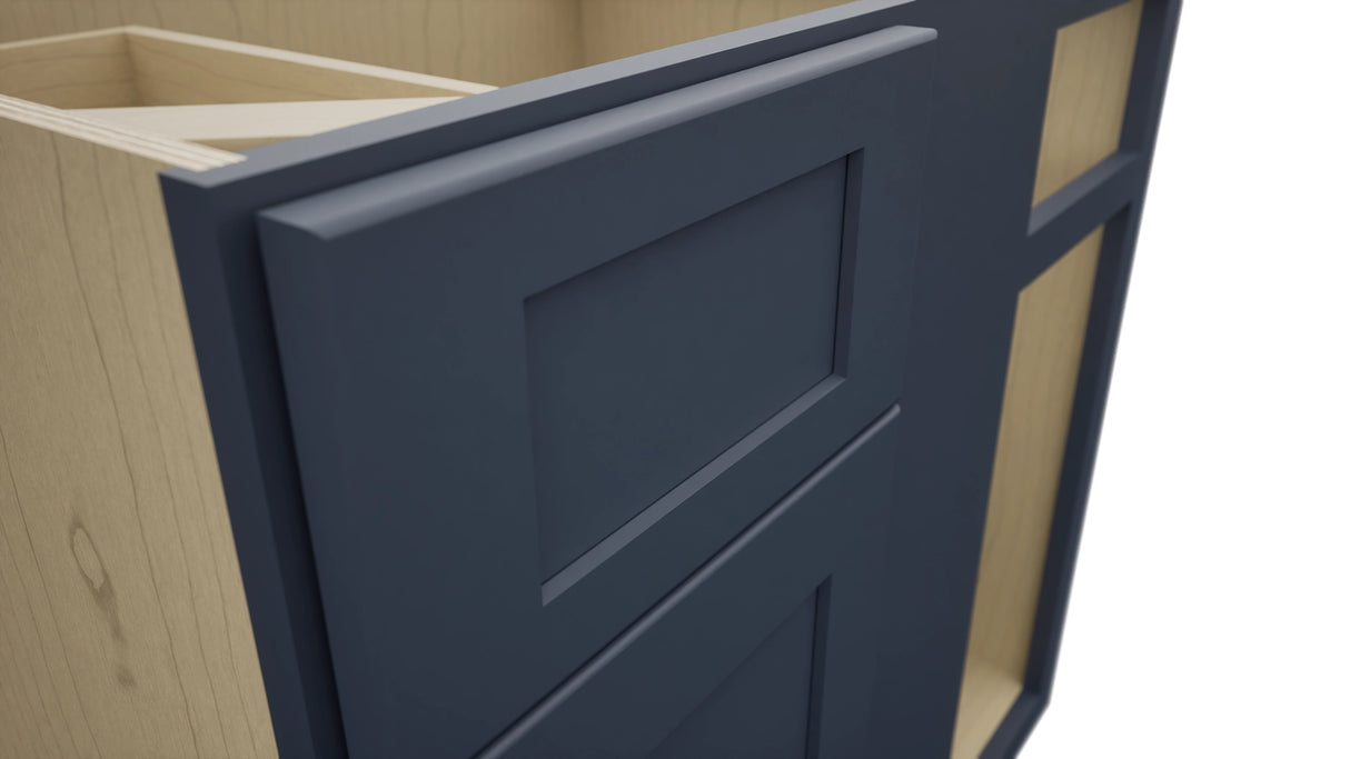 Fabuwood Galaxy Indigo BLB39/42 Base Corner Blind Cabinet, Detail View