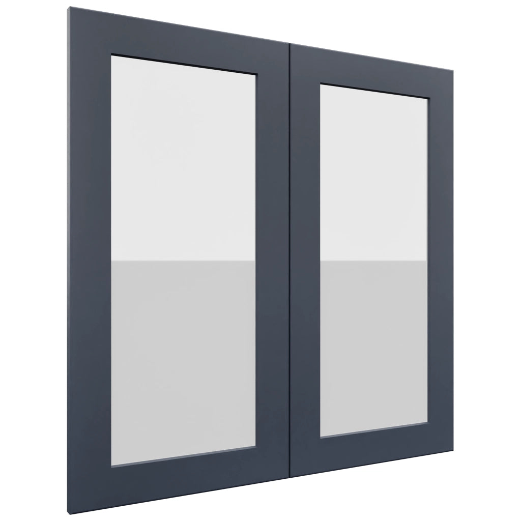 Fabuwood Galaxy Indigo DS GDW3030 Wall Glass Door, Front View