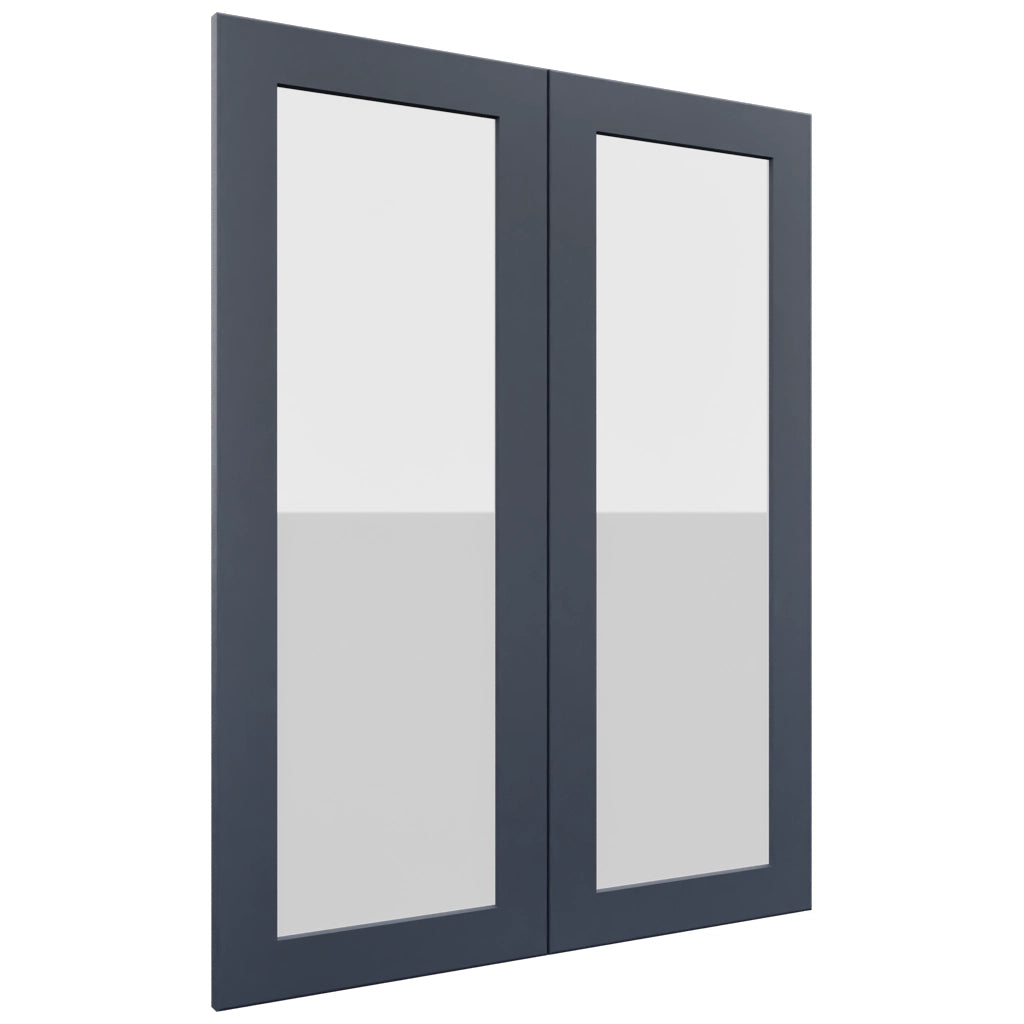 Fabuwood Galaxy Indigo DS GDW3039 Wall Glass Door, Front View