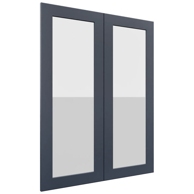 Fabuwood Galaxy Indigo DS GDW3039 Wall Glass Door, Front View