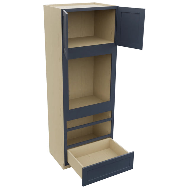 Fabuwood Galaxy Indigo OC3393D Tall Oven Cabinet Double, Open View