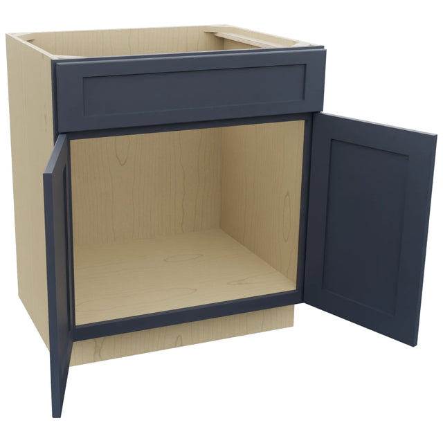 Fabuwood Galaxy Indigo SB30 Base Sink Cabinet, Open View
