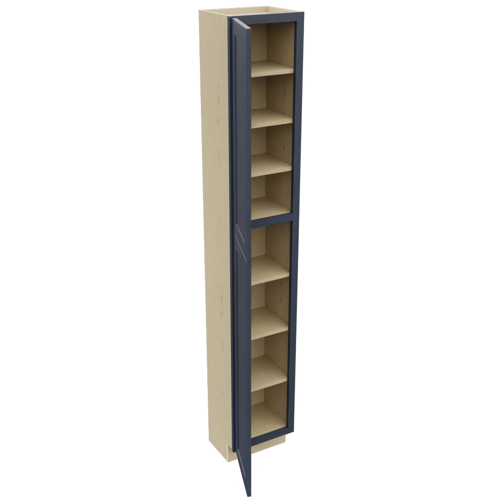 Fabuwood Galaxy Indigo TP151293 Tall Pantry Cabinet, Open View