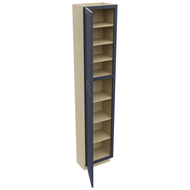 Fabuwood Galaxy Indigo TP181290 Tall Pantry Cabinet, Open View