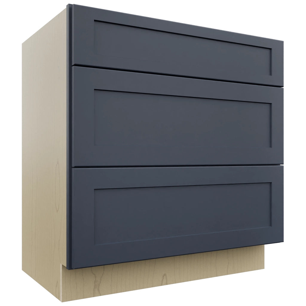 Fabuwood Galaxy Indigo VDB33-34 Vanity Drawer Cabinet, Front View