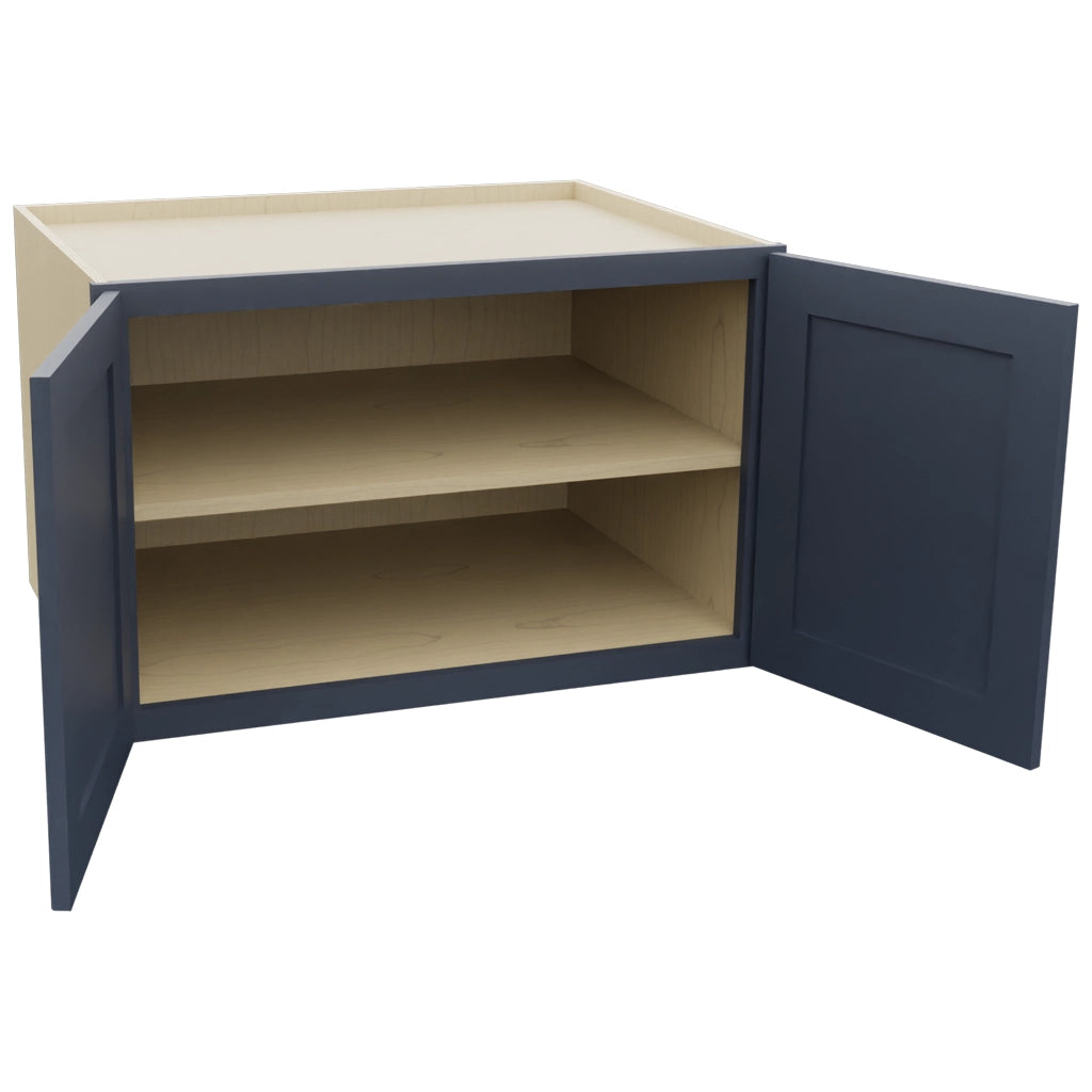 Fabuwood Galaxy Indigo W332124 Wall Deep Cabinet, Open View