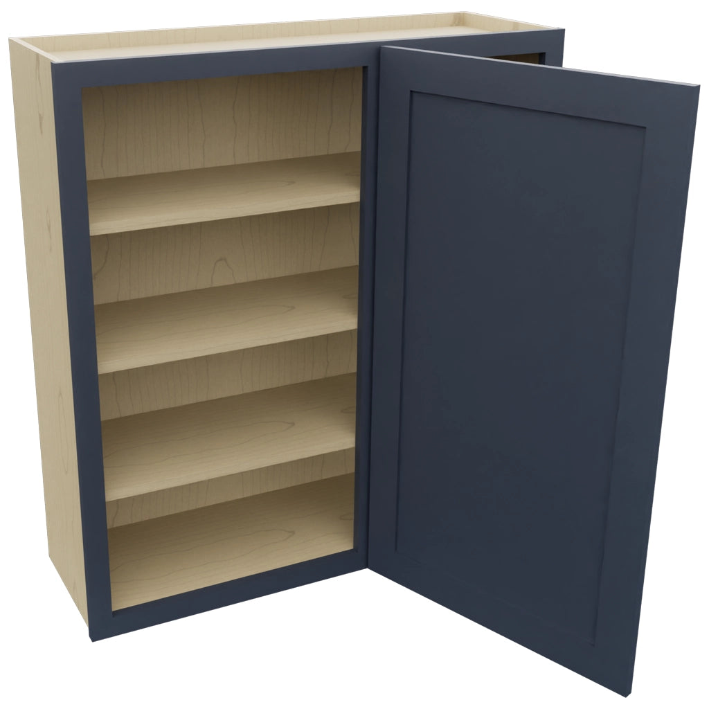 Fabuwood Galaxy Indigo WBC3639 Wall Corner Blind Cabinet, Open View