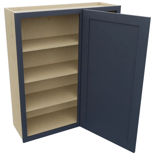 Fabuwood Galaxy Indigo WBC3642 Wall Corner Blind Cabinet, Open View