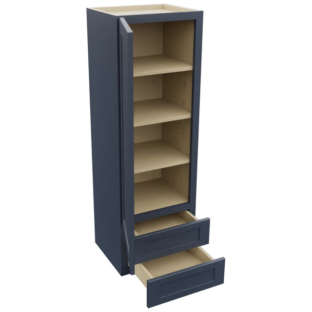 Fabuwood Galaxy Indigo WD1854 Wall Drawer Cabinet, Open View