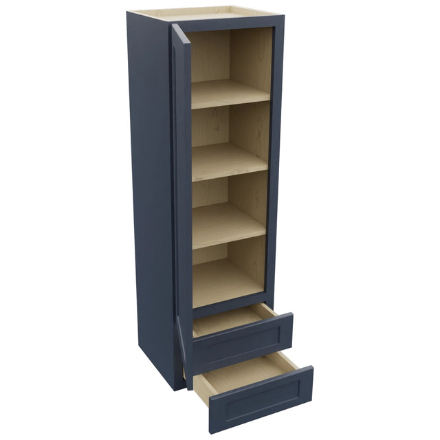 Fabuwood Galaxy Indigo WD1857 Wall Drawer Cabinet, Open View