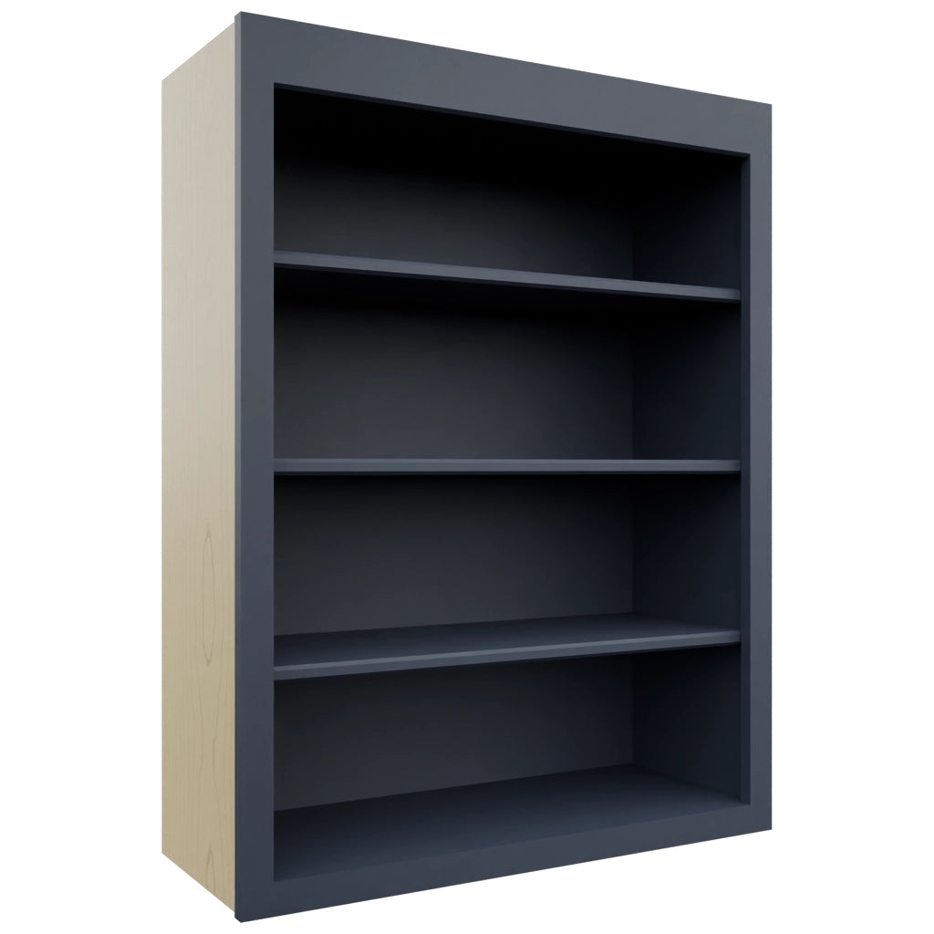 Fabuwood Galaxy Indigo WOS3039 Wall Open Shelf, Front View