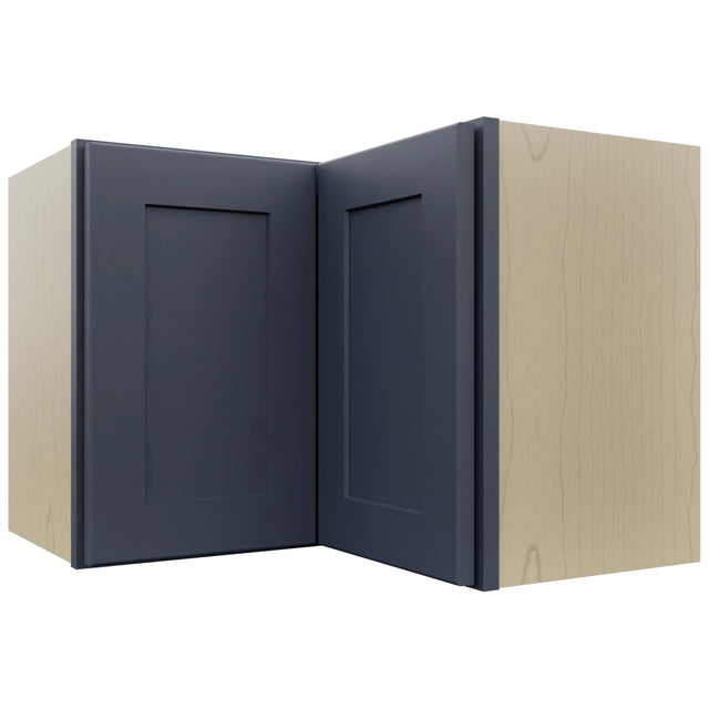 Fabuwood Galaxy Indigo WPC2418 Wall Corner Pie Cabinet, Front View