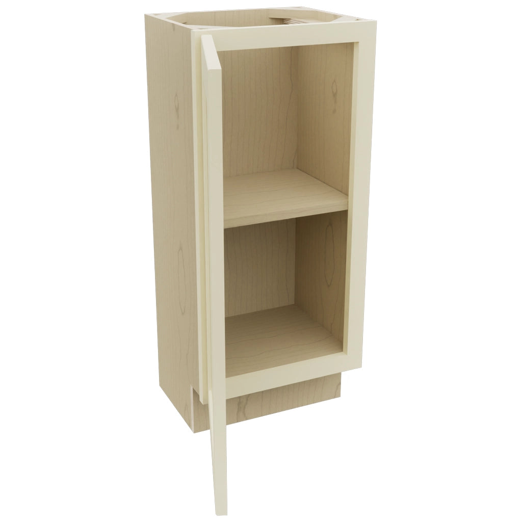 Fabuwood Galaxy Linen B15FD-12D Base Full Door Cabinet, Open View