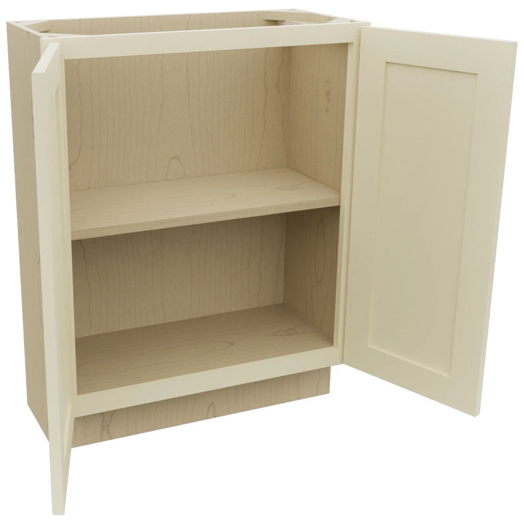 Fabuwood Galaxy Linen B27FD-12D Base Full Door Cabinet, Open View