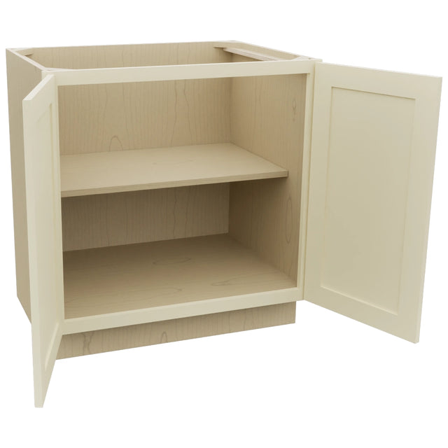 Fabuwood Galaxy Linen B33FD Base Full Door Cabinet, Open View