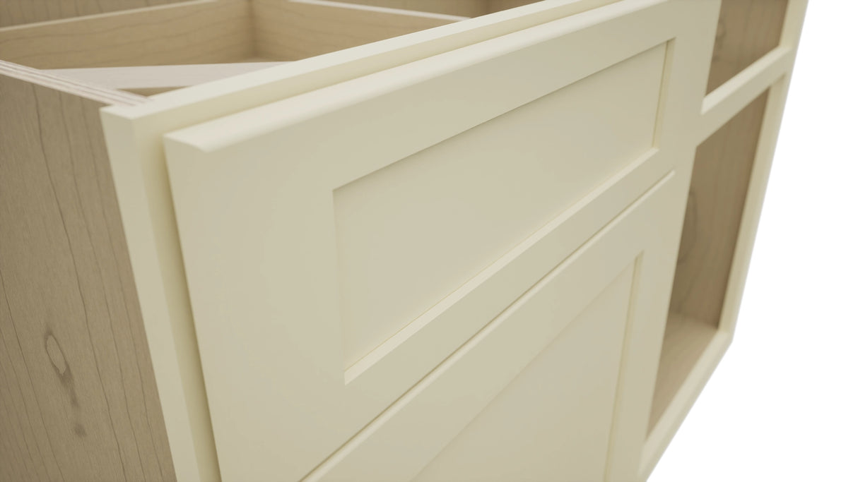 Fabuwood Galaxy Linen BLB48/51 Base Corner Blind Cabinet, Detail View