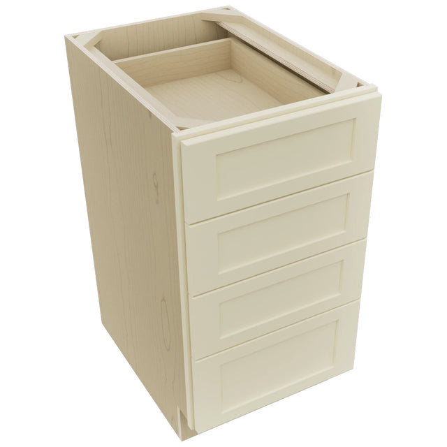 Fabuwood Galaxy Linen DB18-4 Base 4 Drawers Cabinet, Top View