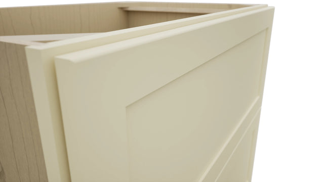 Fabuwood Galaxy Linen DB36-2 Base 2 Drawers Cabinet, Detail View