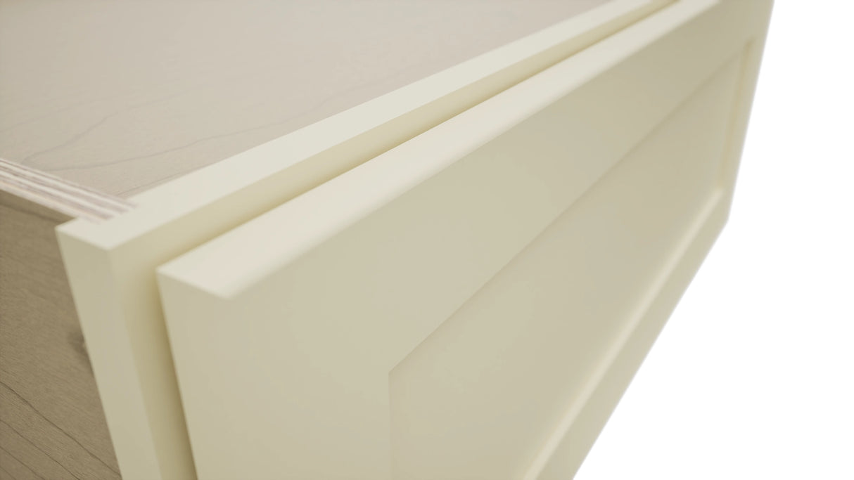 Fabuwood Galaxy Linen DBS30 Base Bench Seat Cabinet, Detail View