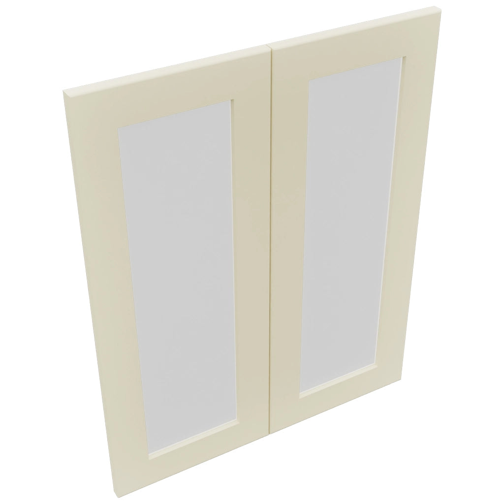 Fabuwood Galaxy Linen DS GDW2430 Wall Glass Door, Top View