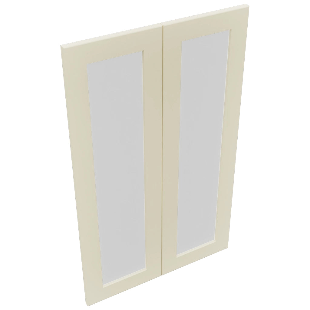 Fabuwood Galaxy Linen DS GDW2439 Wall Glass Door, Top View