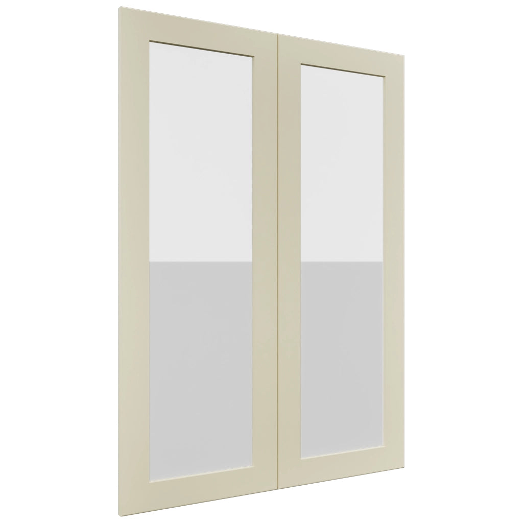 Fabuwood Galaxy Linen DS GDW3042 Wall Glass Door, Front View