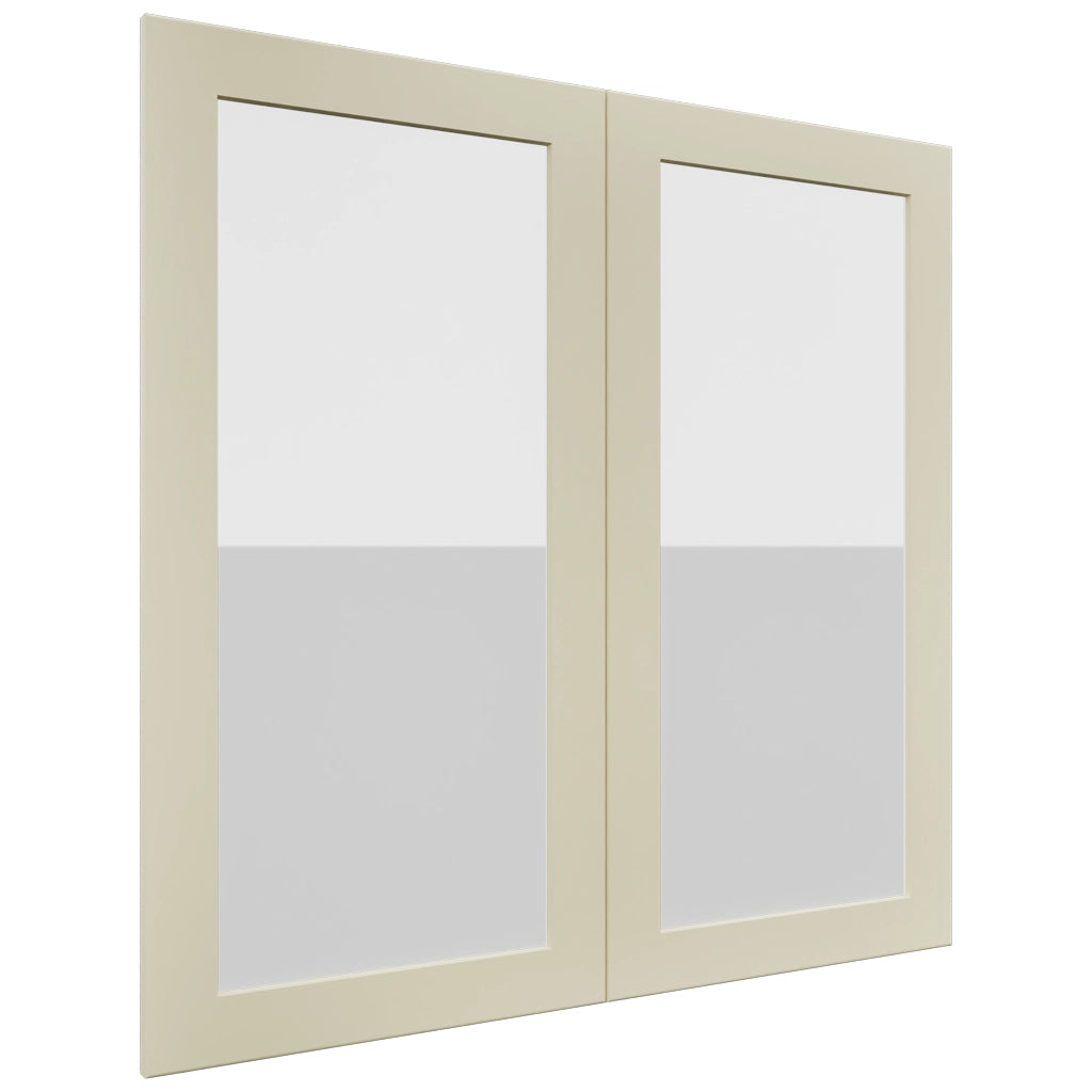 Fabuwood Galaxy Linen DS GDW3636 Wall Glass Door, Front View