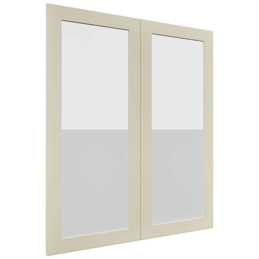 Fabuwood Galaxy Linen DS GDW3642 Wall Glass Door, Front View