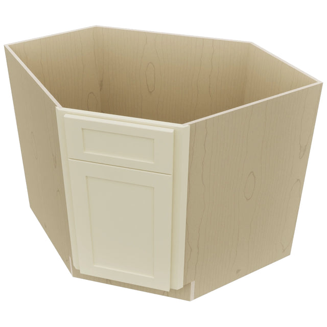 Fabuwood Galaxy Linen DSB36 Base Corner Diagonal Sink Cabinet, Top View