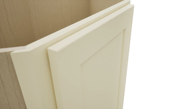 Fabuwood Galaxy Linen DSB36FD Base Corner Diagonal Sink Cabinet, Detail View
