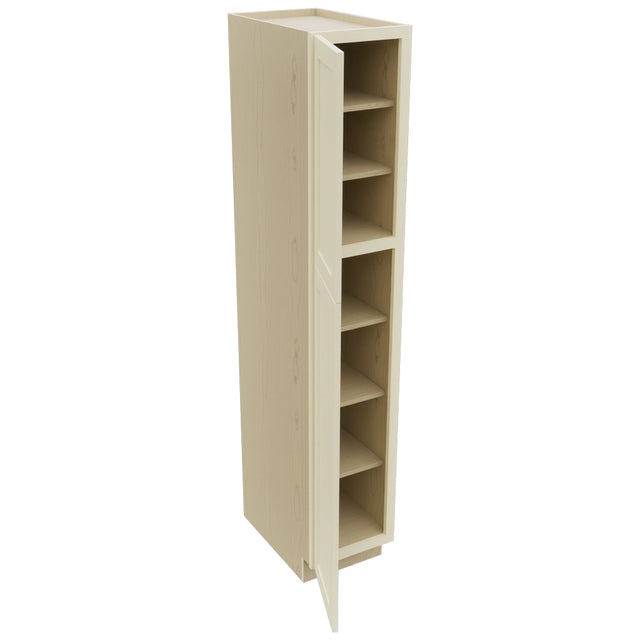 Fabuwood Galaxy Linen TP152484 Tall Pantry Cabinet, Open View