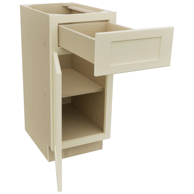 Fabuwood Galaxy Linen VB15-34 Vanity Base Standard Cabinet, Open View