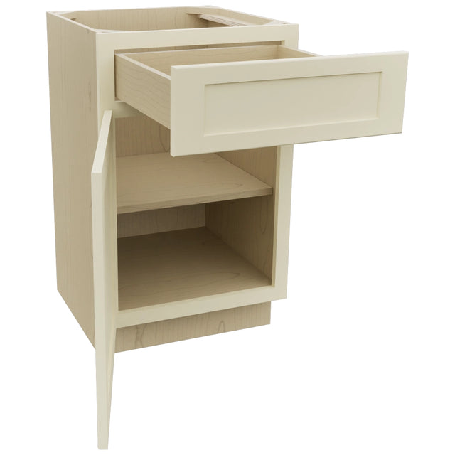 Fabuwood Galaxy Linen VB21-34 Vanity Base Standard Cabinet, Open View