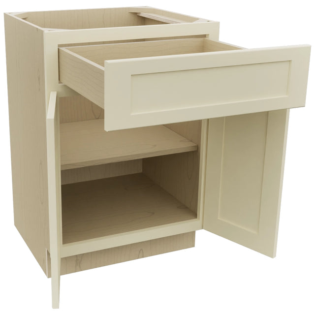 Fabuwood Galaxy Linen VB24-34 Vanity Base Standard Cabinet, Open View
