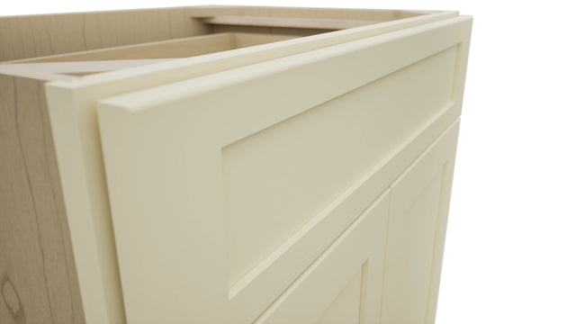 Fabuwood Galaxy Linen VB30-34 Vanity Base Standard Cabinet, Detail View